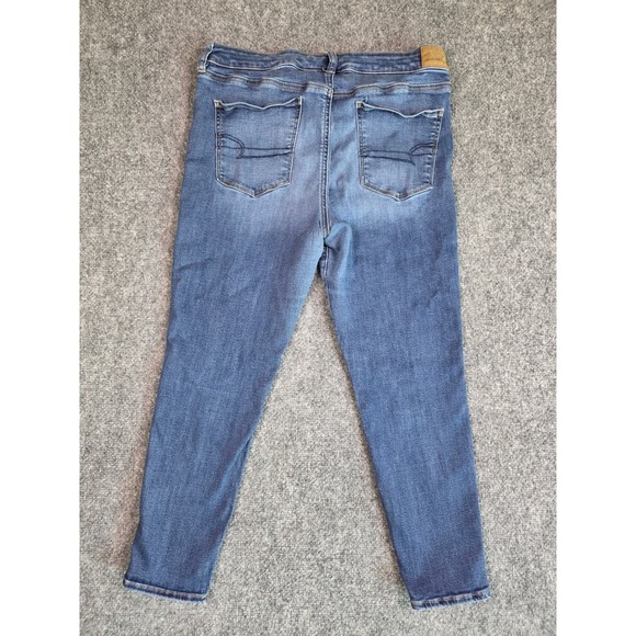 American Eagle Jeans Woments 16 Short Ne(x)t Level Stretch Skinny Blue - Picture 6 of 11